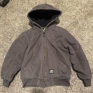 The Berne Youth 7-8 Softstone Duck Hooded Jacket (model BHJ52)